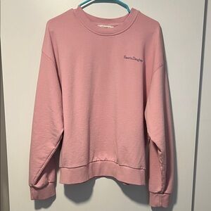 Favorite Daughter Pink Crewneck Sweatshirt